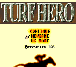 Turf Hero (Japan) Title Screen